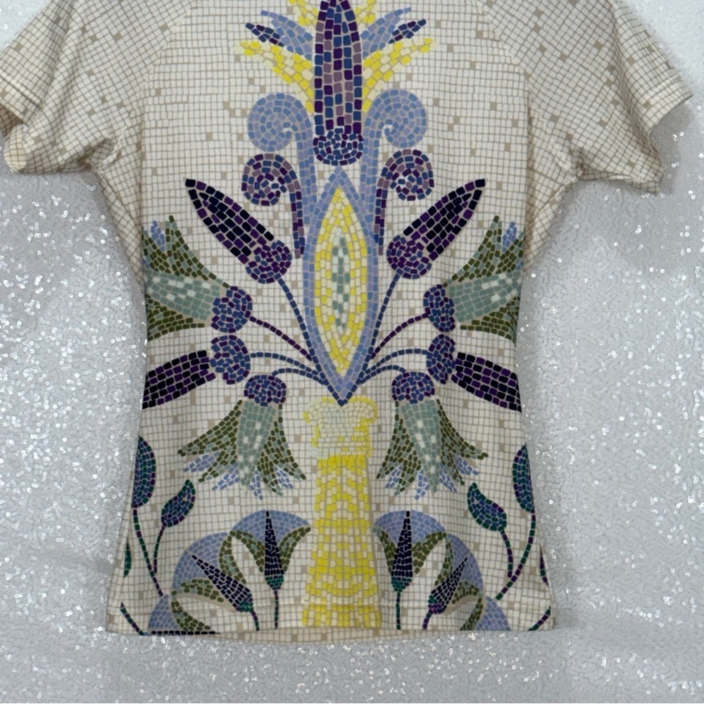 Tory Burch Mosaic Patterned Women's swim Top size small petite - Picture 10 of 16
